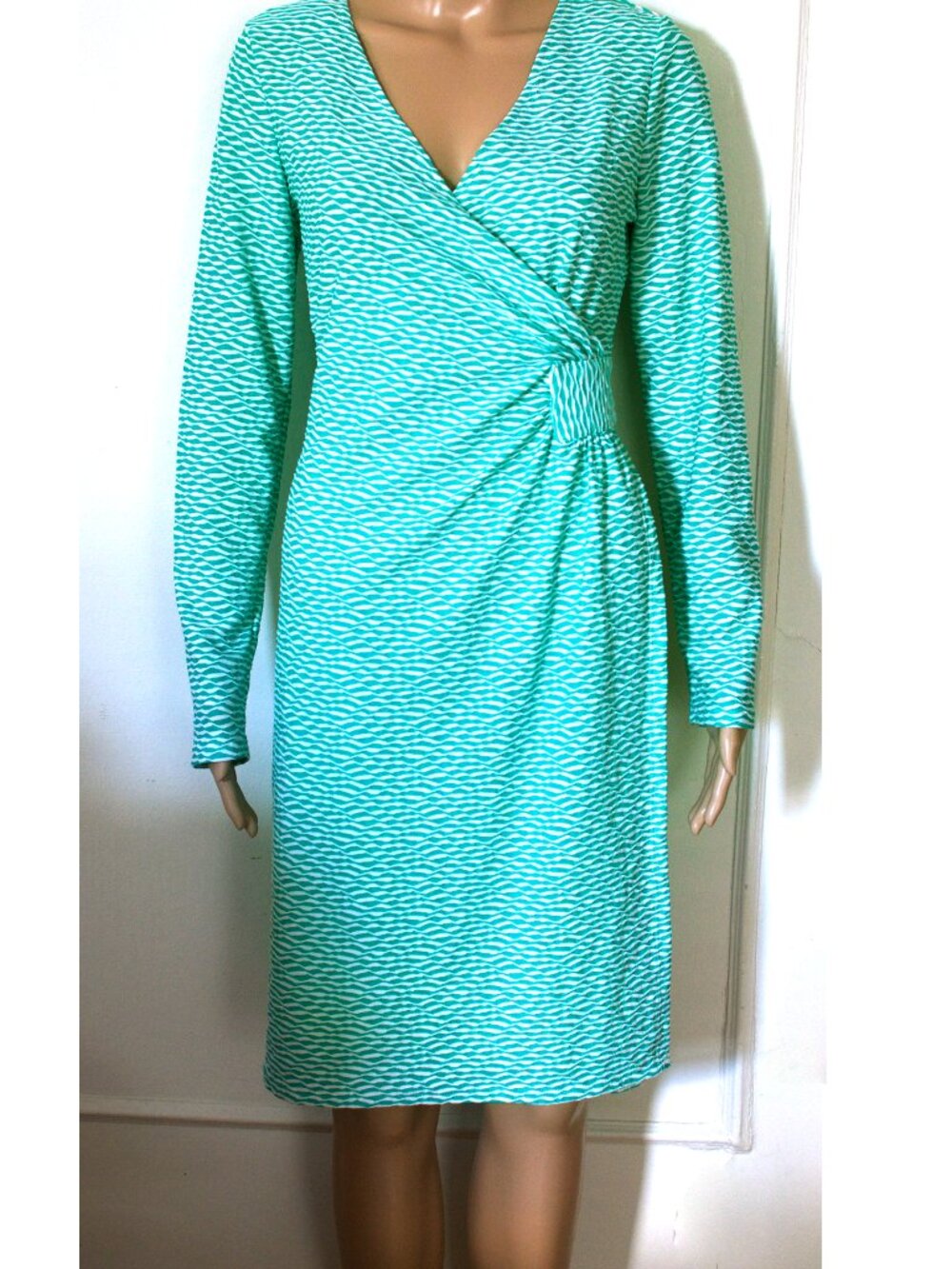 Long sleeve wrap dress / Size M